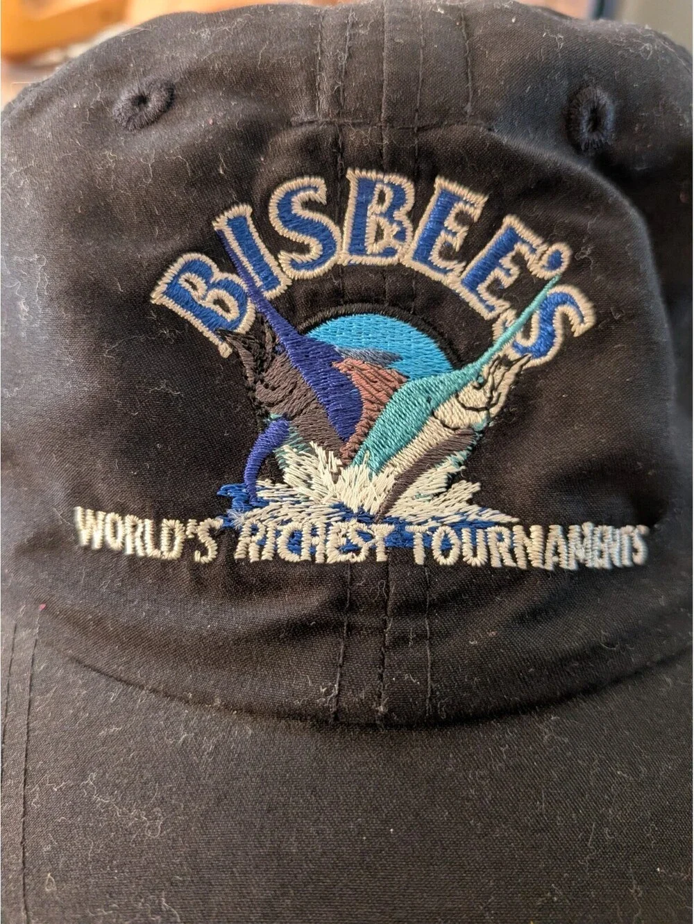 Bisbee's Hat Black Tournament Los Cabo World Richest Tournaments W/Hat Tail